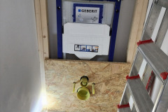 Koof en nis maken voor sfeerverlichting toilet