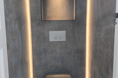 Luxe toilet met indirecte verlichting in Barendrecht