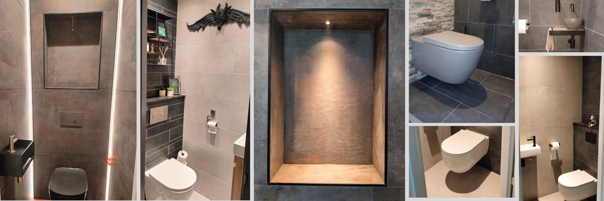 Vakkundige toiletverbouwing in Vlaardingen met hoogwaardig tegelwerk door RM Kluswerk.