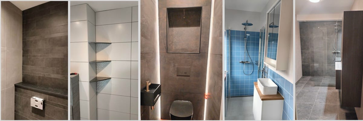 Tegelzetter Rotterdam: overzicht van recente projecten in badkamer, toilet en keuken door RM Kluswerk